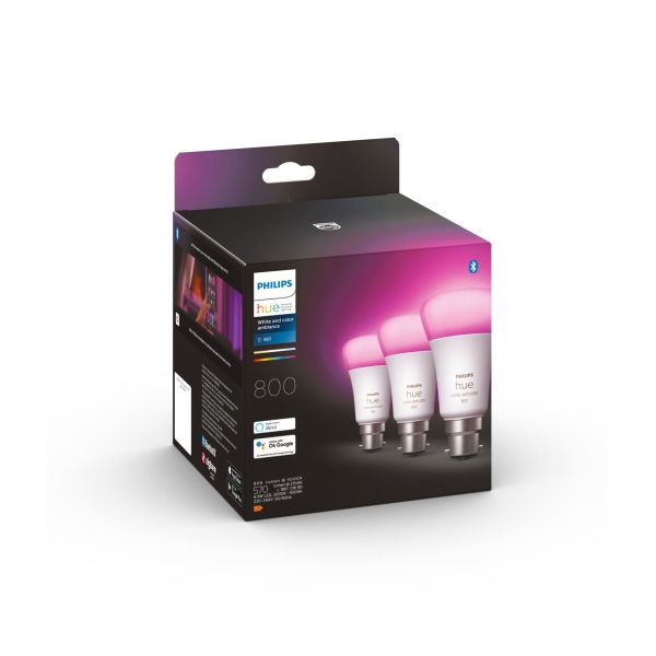 Philips Hue 6.5W A60 B22 3p UK