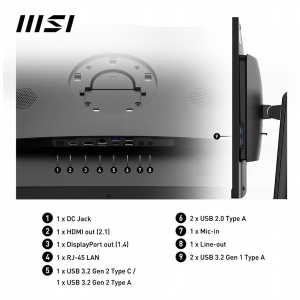 MSI PRO AP272P 14M i7 14700 16GB 1TB W11P All In One PC