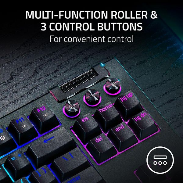 Razer Blackwidow V4 Tenkeyless Hyperspeed (Orange Switch) Gaming Keyboard - UK Layout