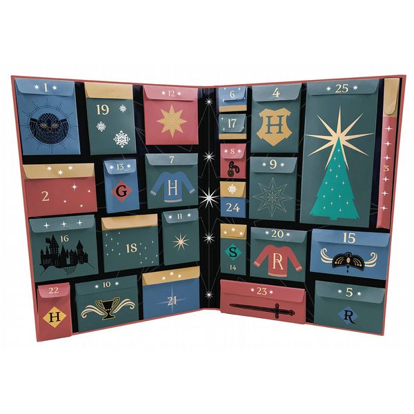 Harry Potter Official Advent Calendar Hogwarts Seasonal Surprises: 25 Days of Gifts, with Stationery, Key Chains, Washi Tapes and More!