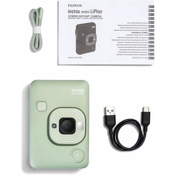 Fuji Instax Mini LiPlay Hybrid Instant Camera Matcha Green