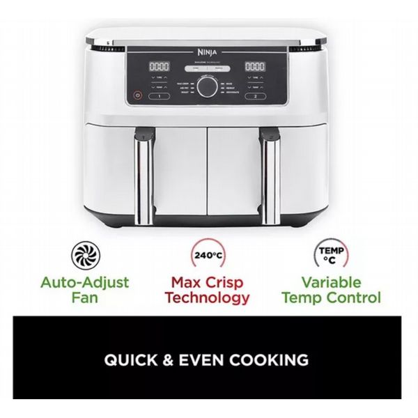 Ninja Foodi Max Dual Zone Airfryer White