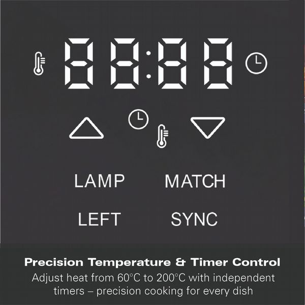 Hamilton Beach 10L FlexiZone Dual Drawer Air Fryer