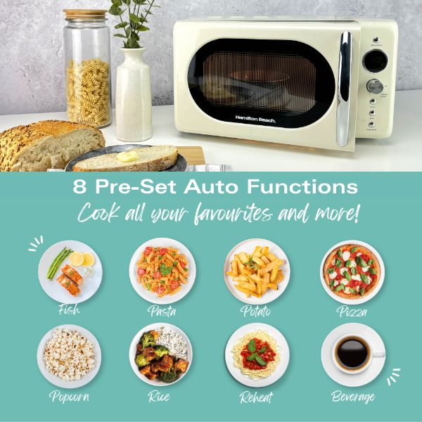 Hamilton Beach Ella Kitchen Bundle Latte - Kettle,  2 Slice Toaster, Microwave & Filter Coffee Machine