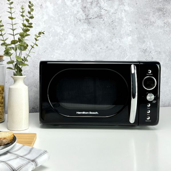 Hamilton Beach Ella Kitchen Bundle Black - Kettle,  2 Slice Toaster, Microwave & Filter Coffee Machine