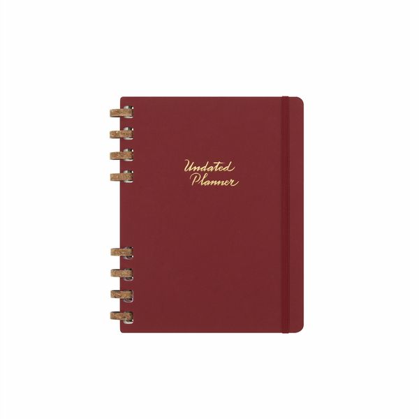 Moleskine - UNDATED SPIRAL PLANNER XL - CRUSH CHERRY