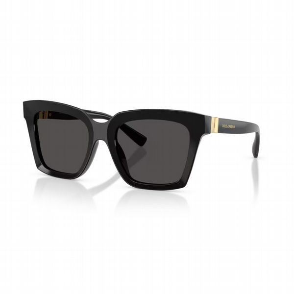 Dolce & Gabbana Black Frame With Dark Grey Lens - Size Medium