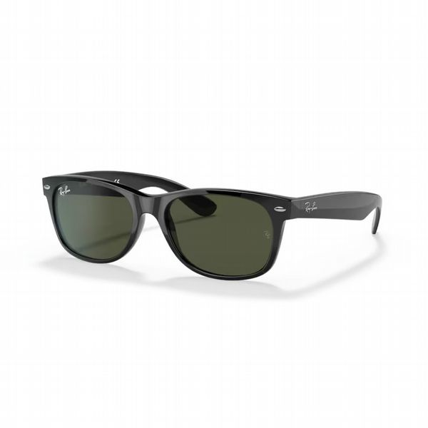 Rayban New Wayfarer Black with Green Lens