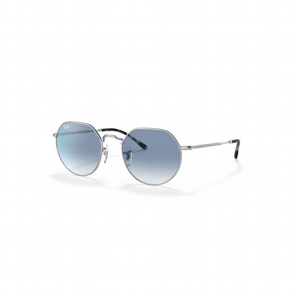 Rayban Jack Silver With Blue Lens