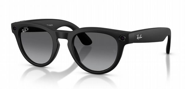 Rayban Meta Headliner Black Frame with Graphite Polarised Lens