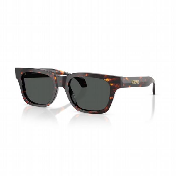 Versace Havana Frame With Dark Grey Lens - Size Large