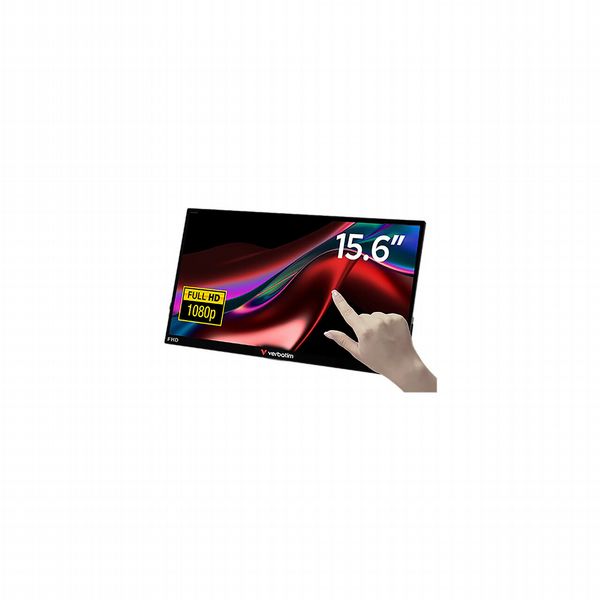 Verbatim Portable Touchscreen Monitor Full HD 1080p 15.6