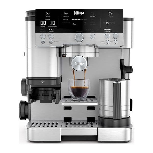 Ninja Luxe Caf� Premier Series Bean to Cup Coffee Machine Silver & Black