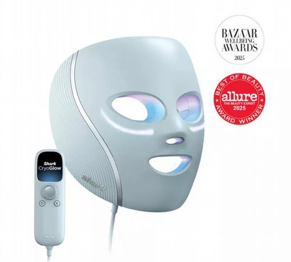 Shark CryoGlow Cooling LED Anti-Ageing & Blemish Repair Mask - Blue Frost/Lilac Chill