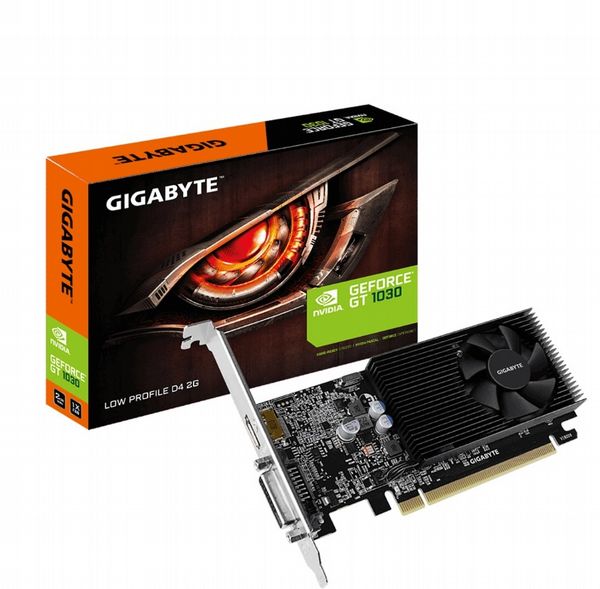 GIGABYTE GV-N1030D4-2GL, GeForce GT 1030, 2 GB, GDDR4, 64 bit, 4096 x 2160 pixels, PCI Express...