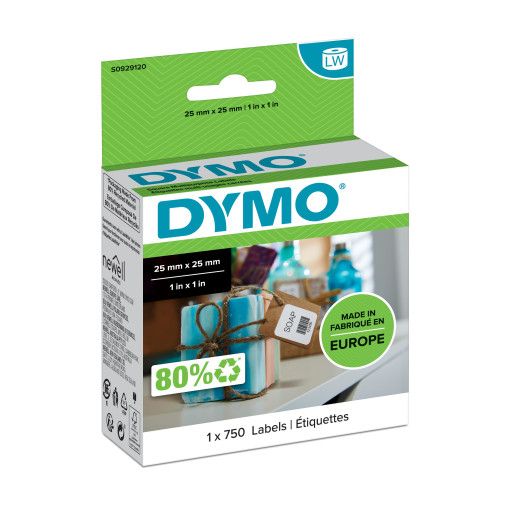 Dymo LW Multipurp Labels White Remov 25x25