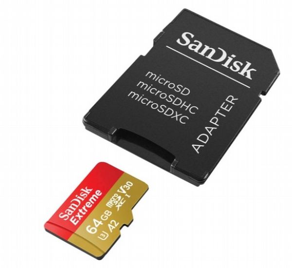 Sandisk FC Extreme mSD 64GB Cam/Drone & SD AD