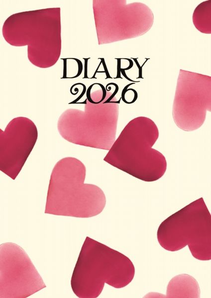 Emma Bridgewater Big Pink Hearts A6 Diary 2026