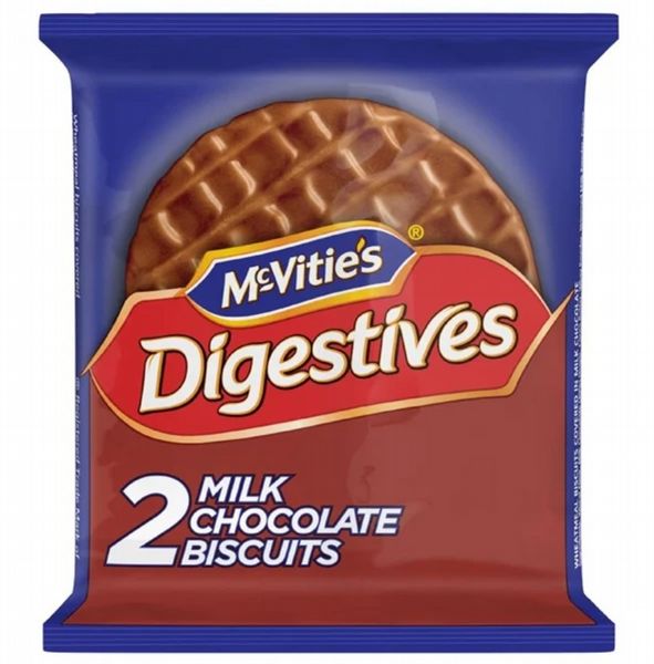 McVitie's Milk Chocolate Digestives Twin Biscuit Packs (24 x 2 Biscuits)